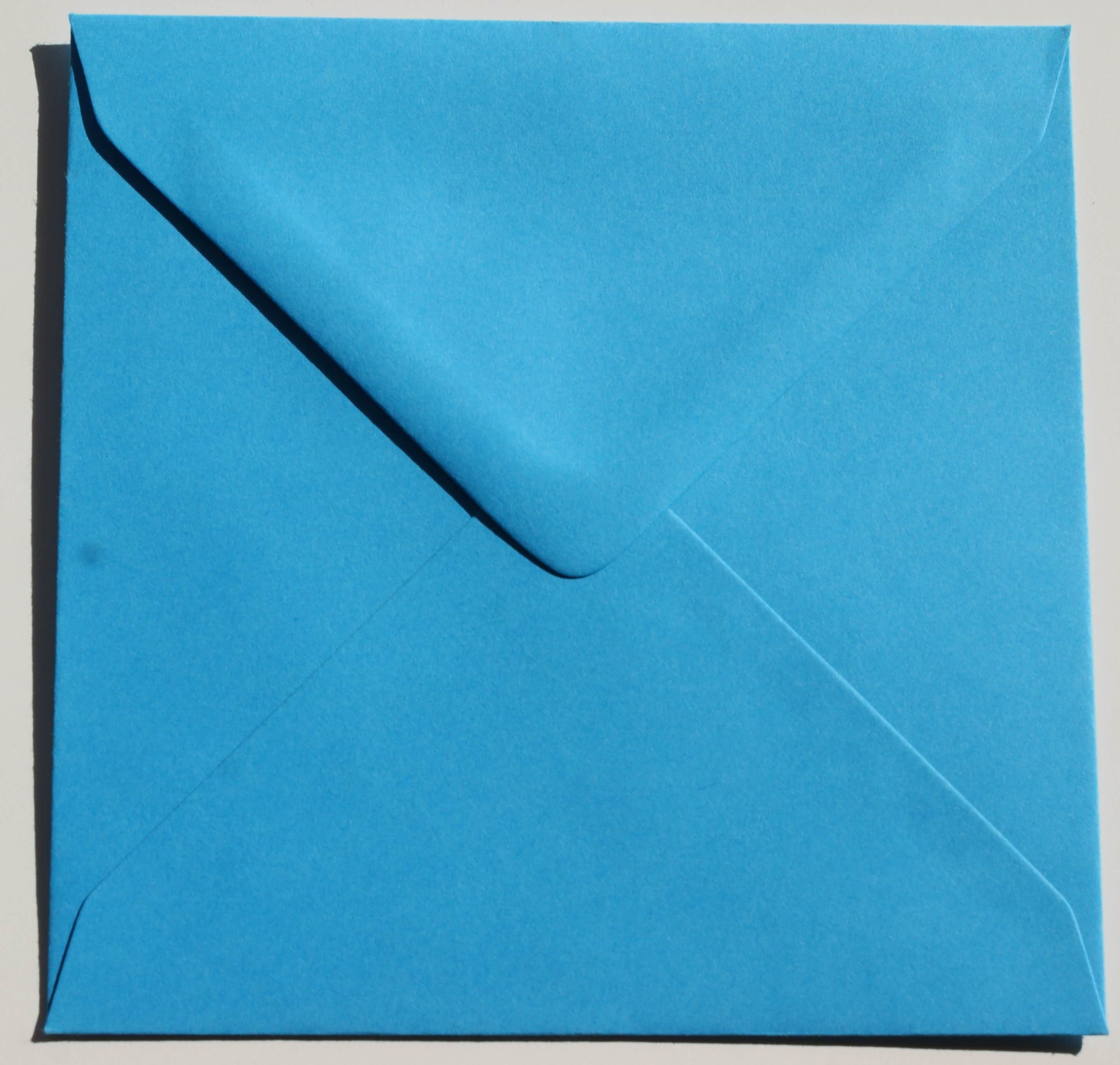 Briefumschlag Quadratisch 130x130 mm, Blau 